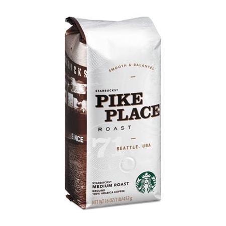 Five Star Distributors Starbucks, Coffee, Pike Place, Ground, 1lb Bag 11018186